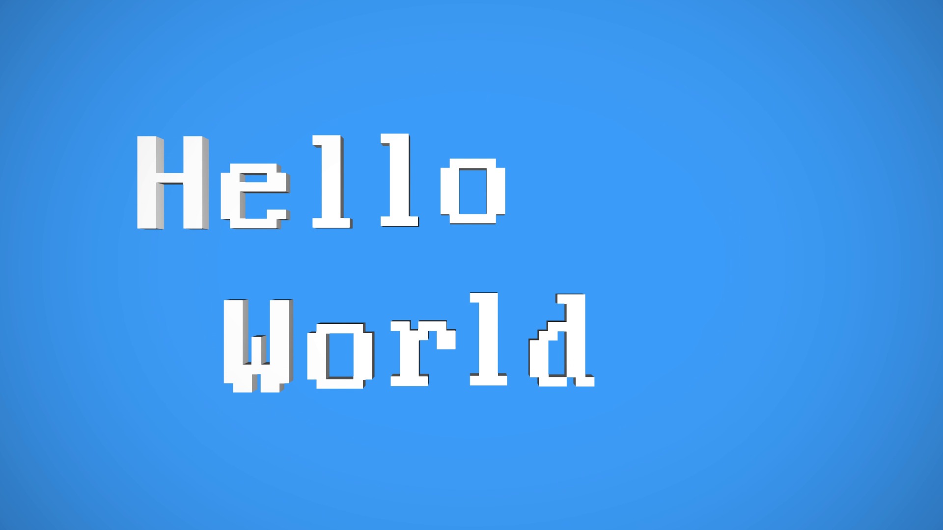 Hello World Animation